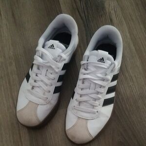 Adidas Women's White and Black Sneakers